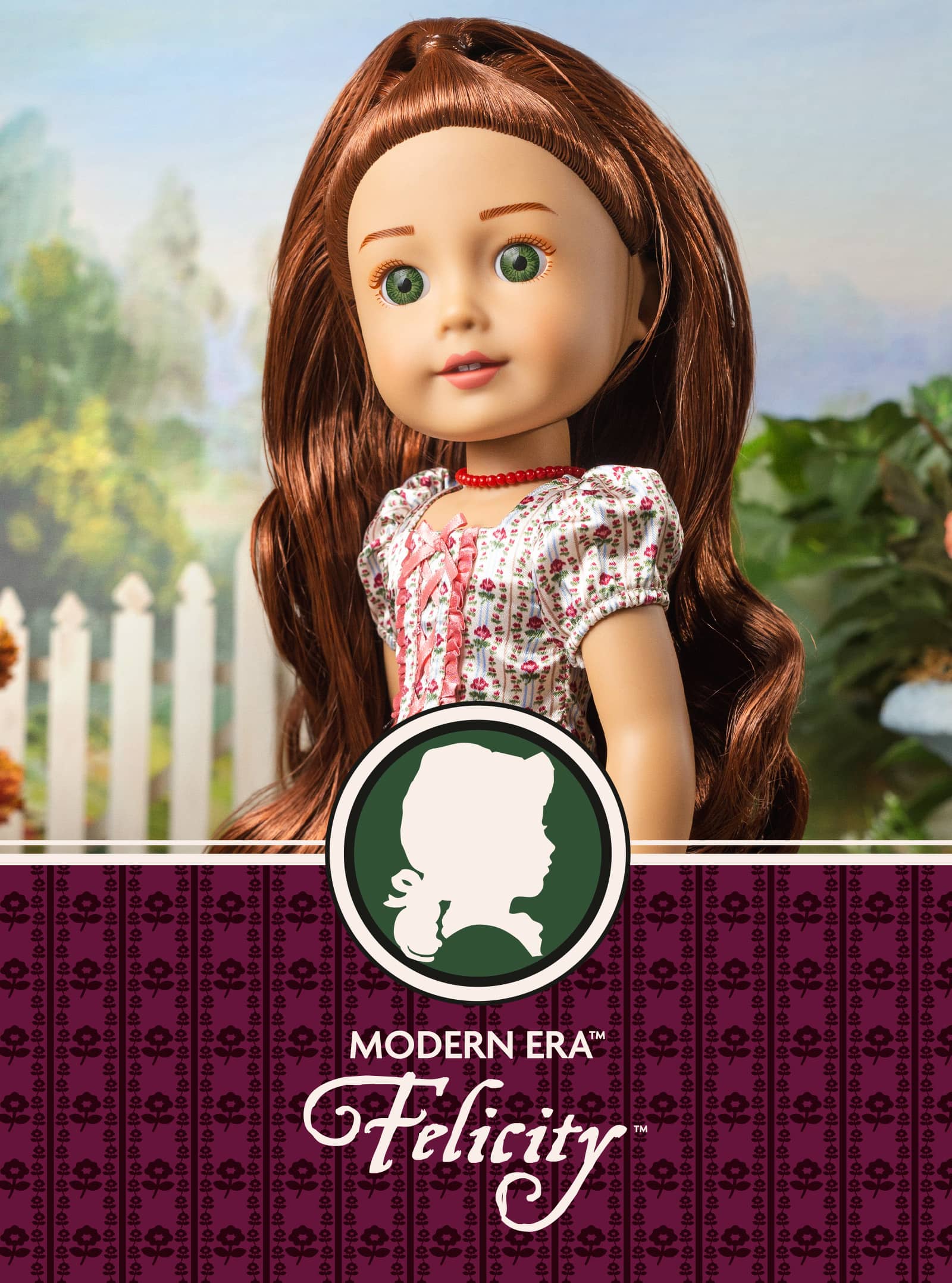 Image of the Modern Era American Girl Felicity doll with text 'Modern Era Felicity'.
