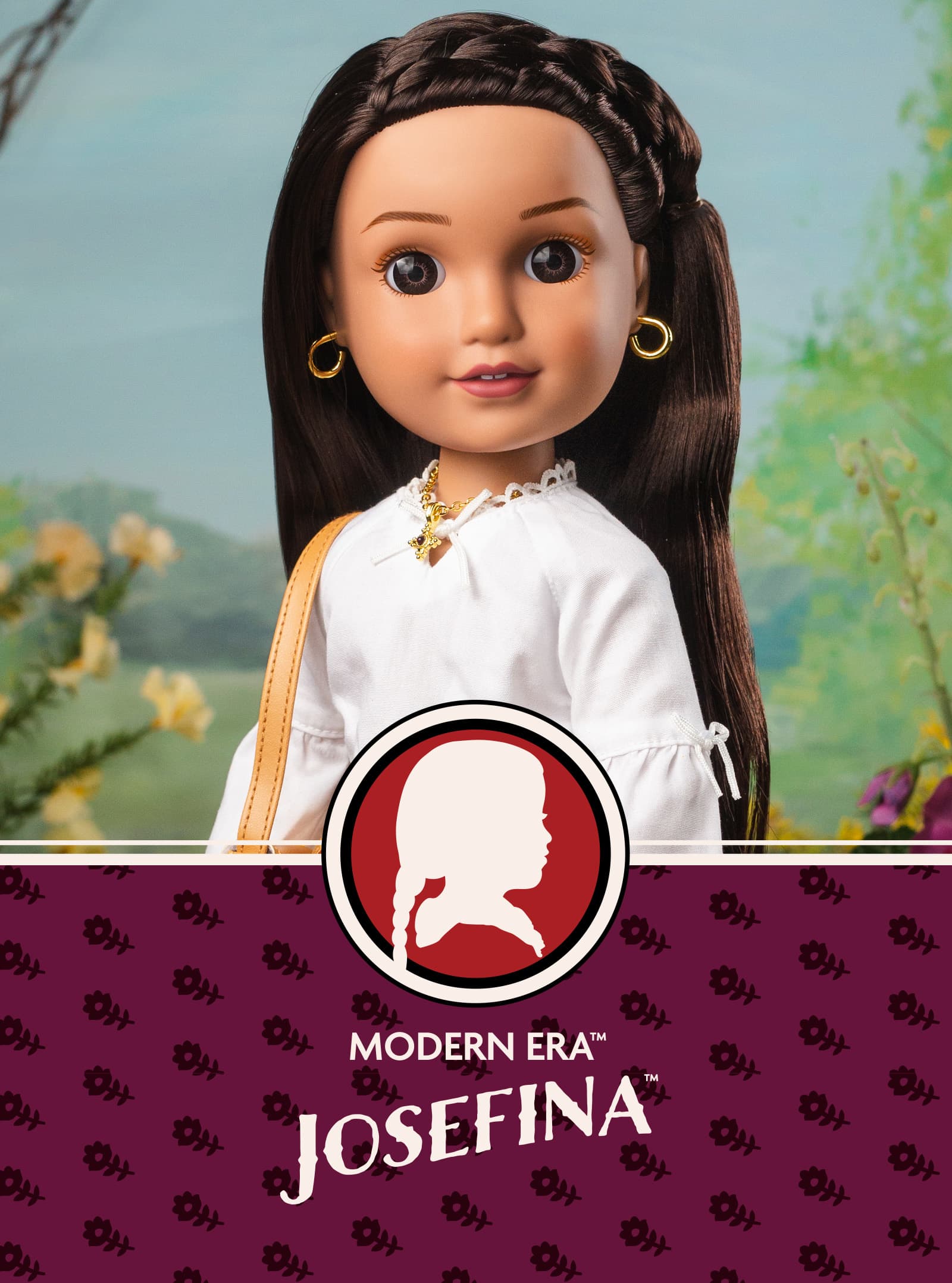 Image of the Modern Era American Girl Josefina doll with text 'Modern Era Josefina'.