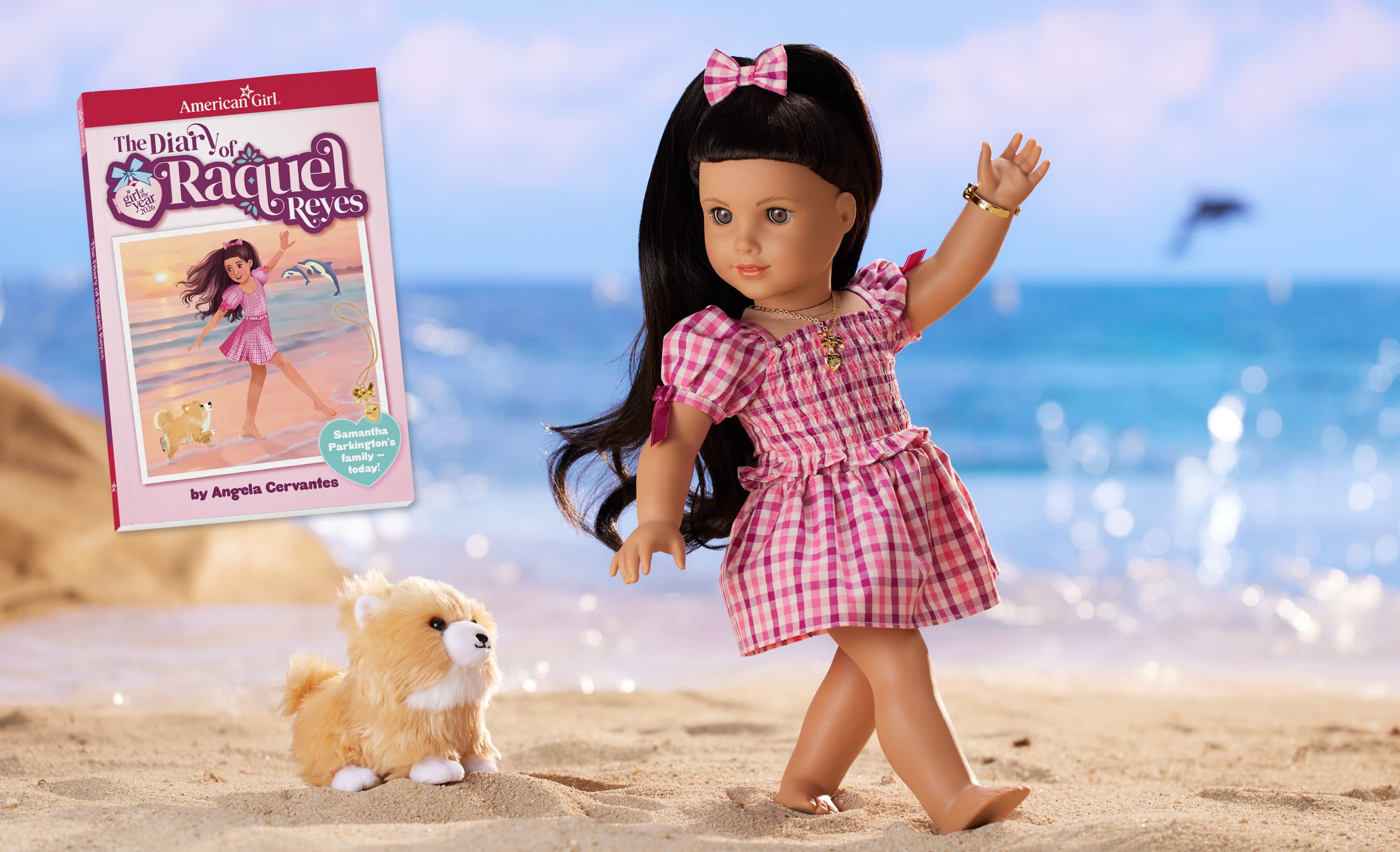 Raquel Reyes walking on the beach